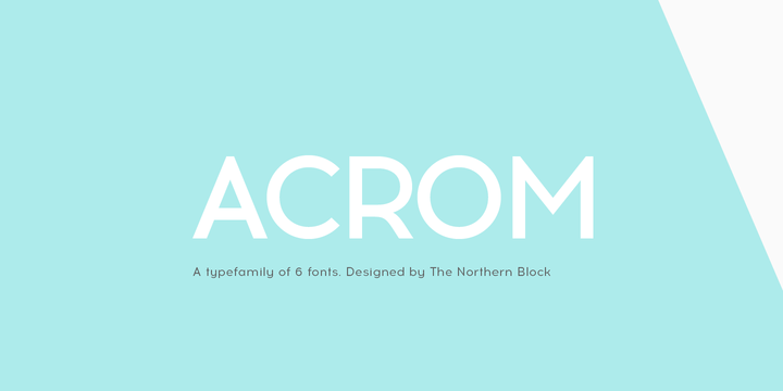 Шрифт Acrom