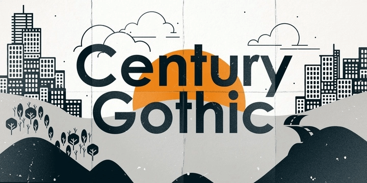 Шрифт Century Gothic