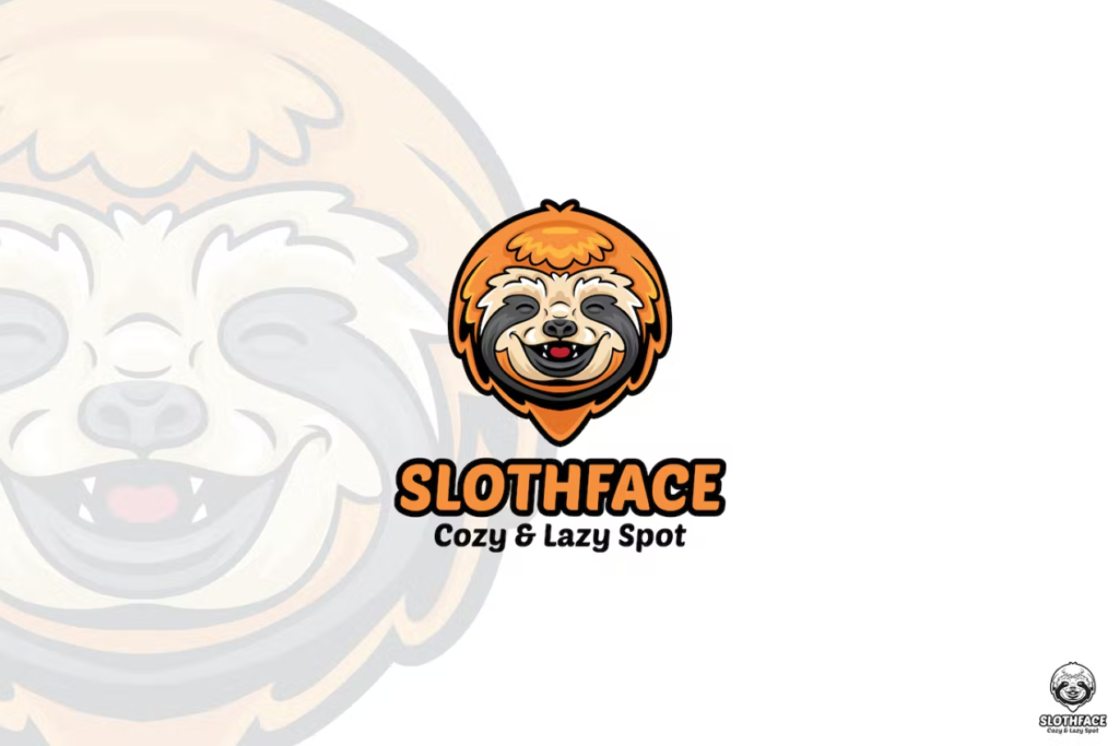 Sloth Face Mascot Logo