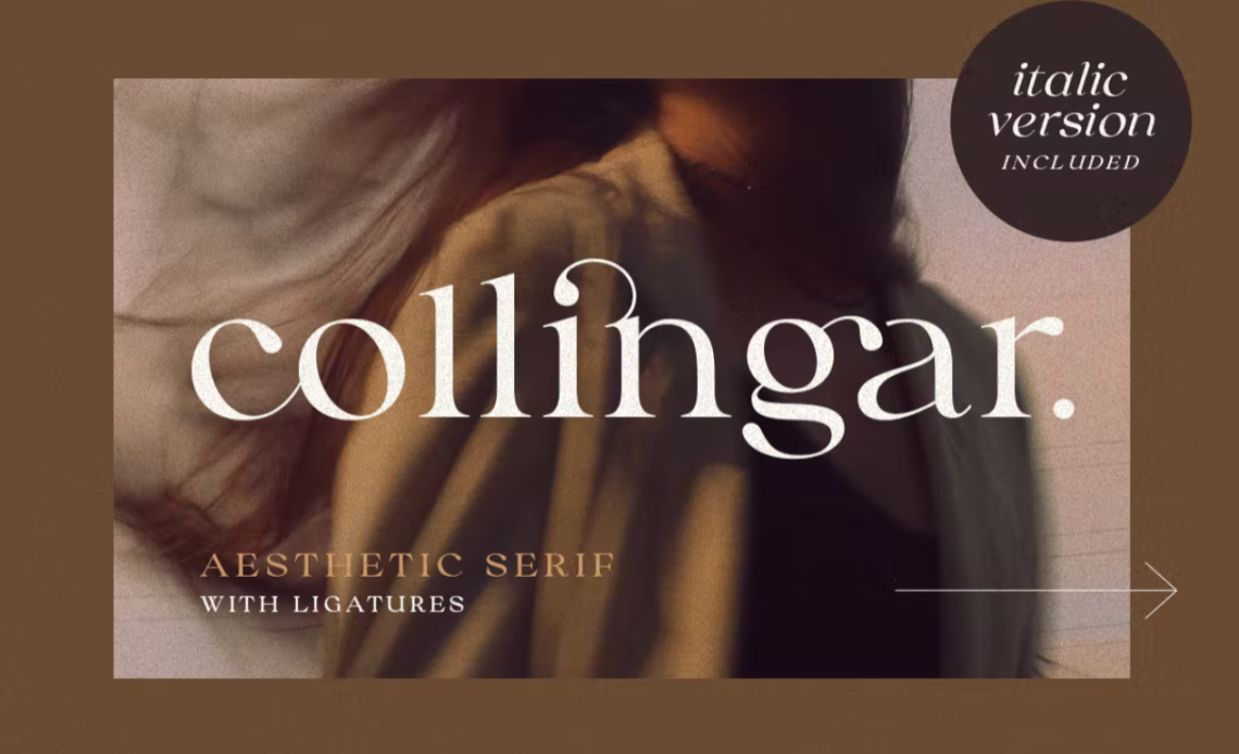 Шрифт Collingar - Aesthetic Serif