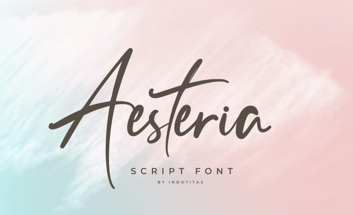 Шрифт Aesteria Script