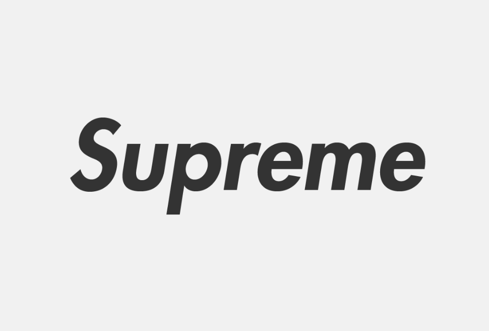 Шрифт Supreme