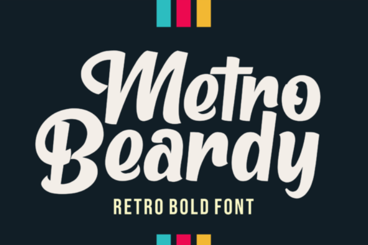 Шрифт Metro Beardy Retro Script Font