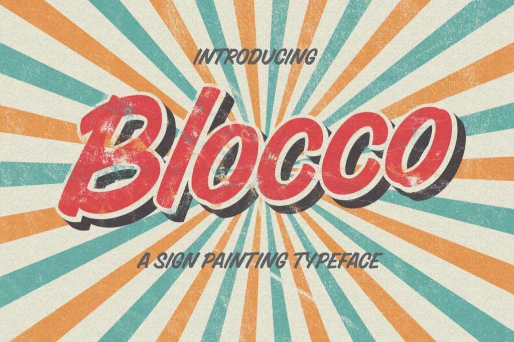 Шрифт Blocco