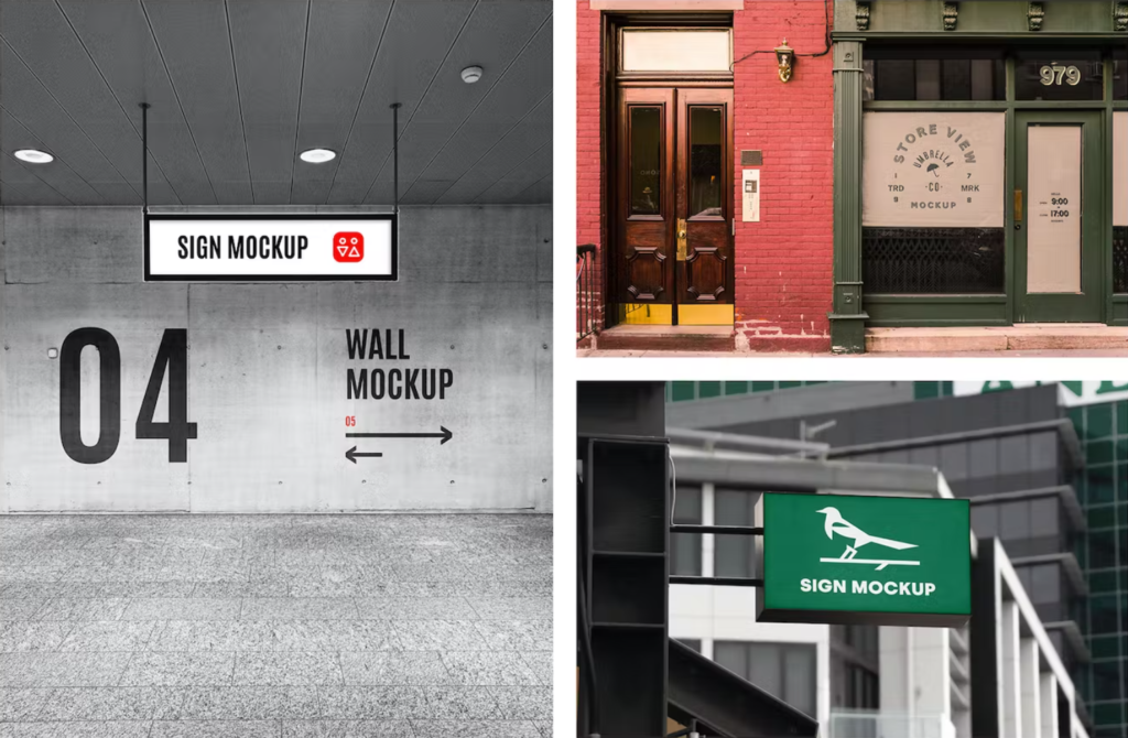 Signage Mockups vol.01 - Advertising [vip]