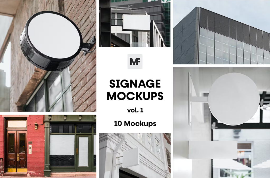 Signage Mockups vol.01 - Advertising [vip]