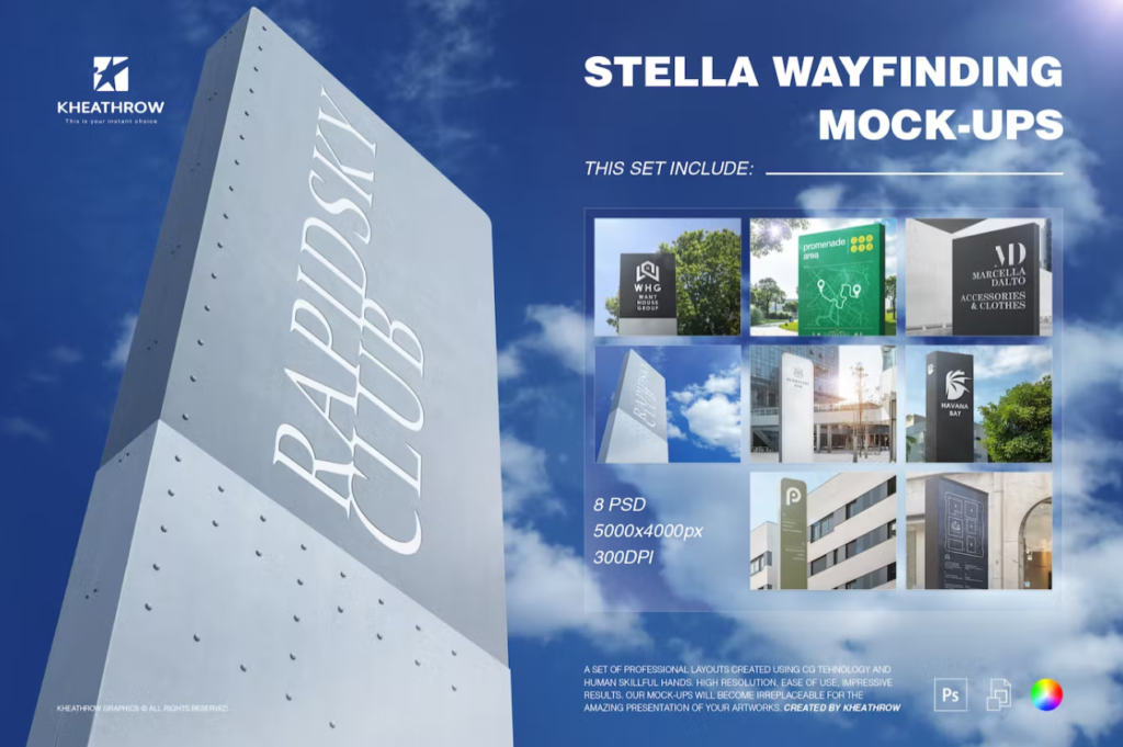 Stella Wayfinding Mock-Ups [vip]