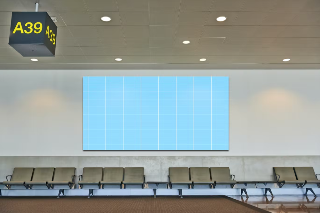 Airport Wall Mockup