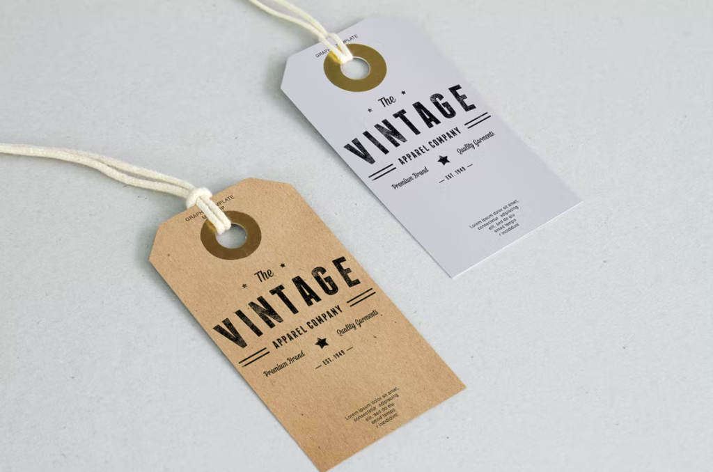 Branding Label Tag Mockup