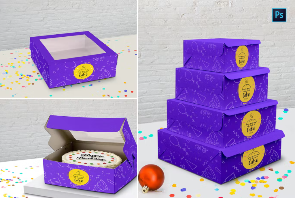 Cake Box Mockup