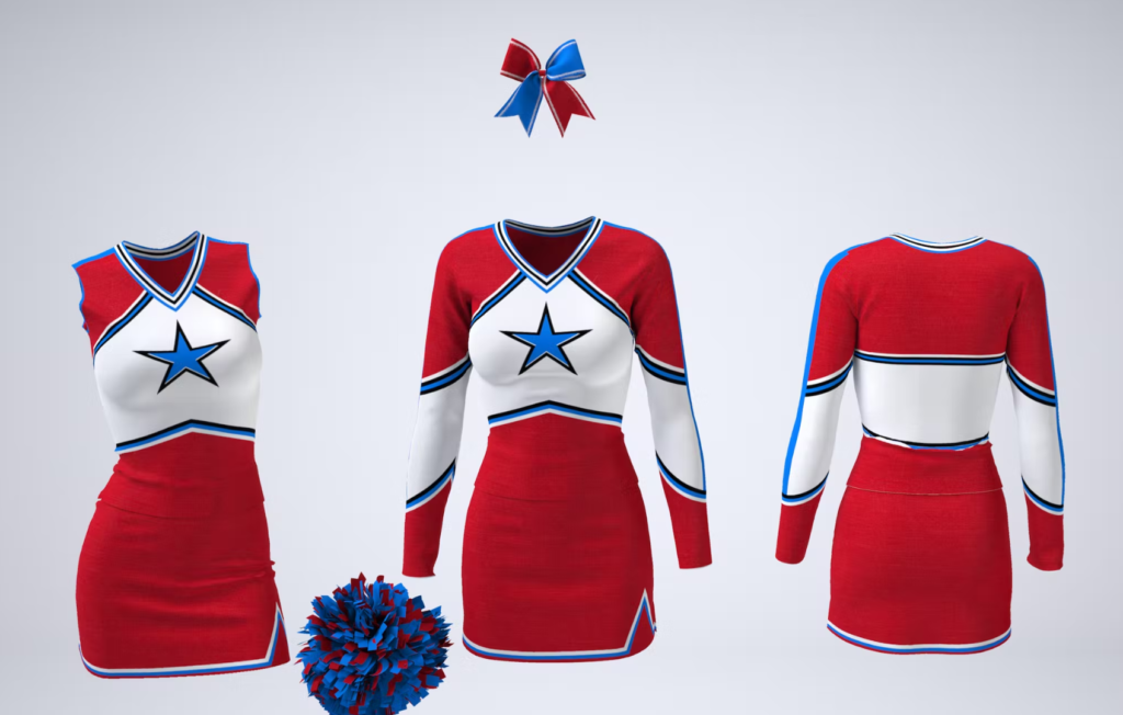 Cheerleading Uniform Mock-Up