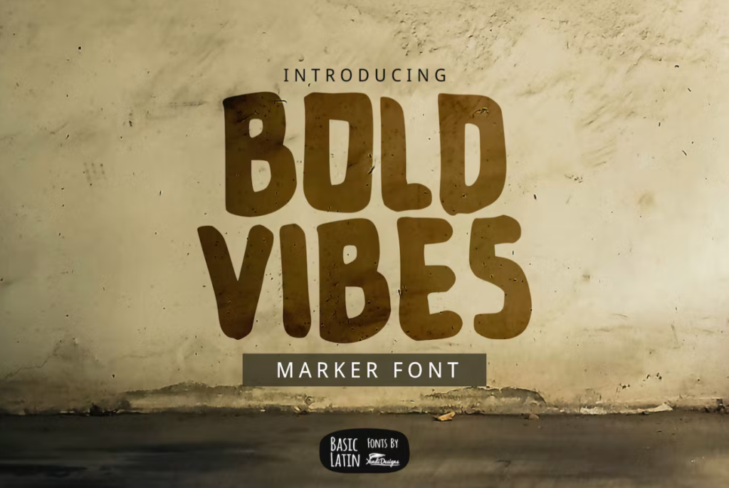 Шрифт Bold Vibes Font