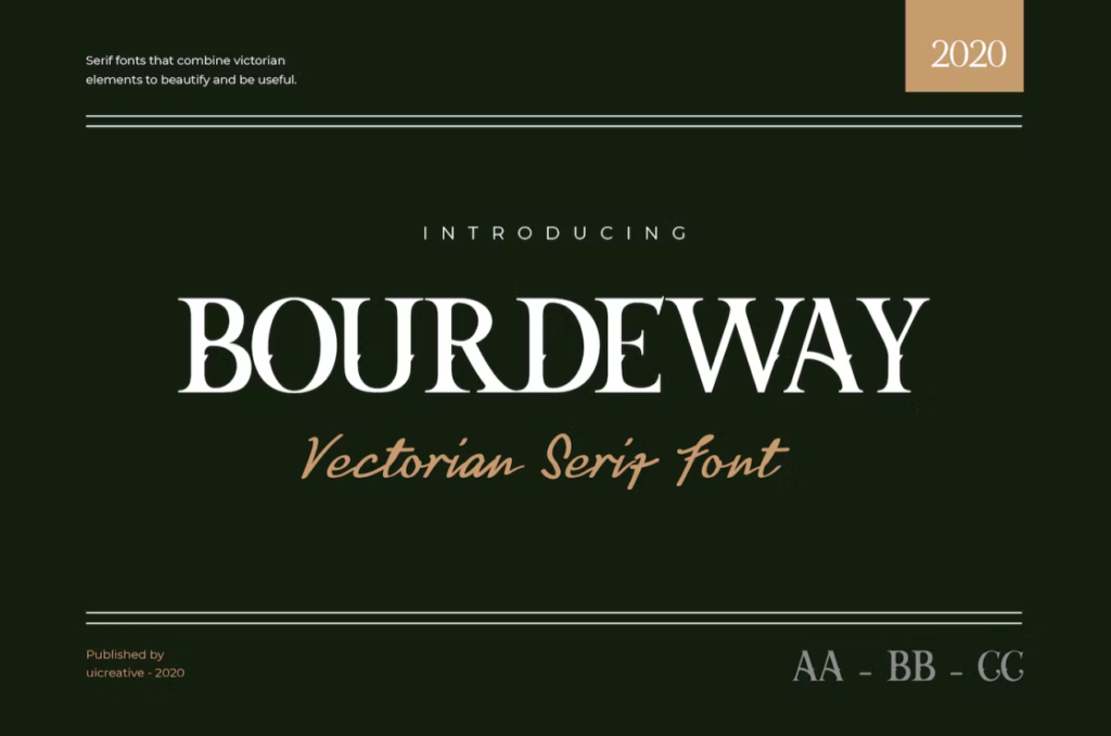 Шрифт Bourdeway Decorative Serif Font