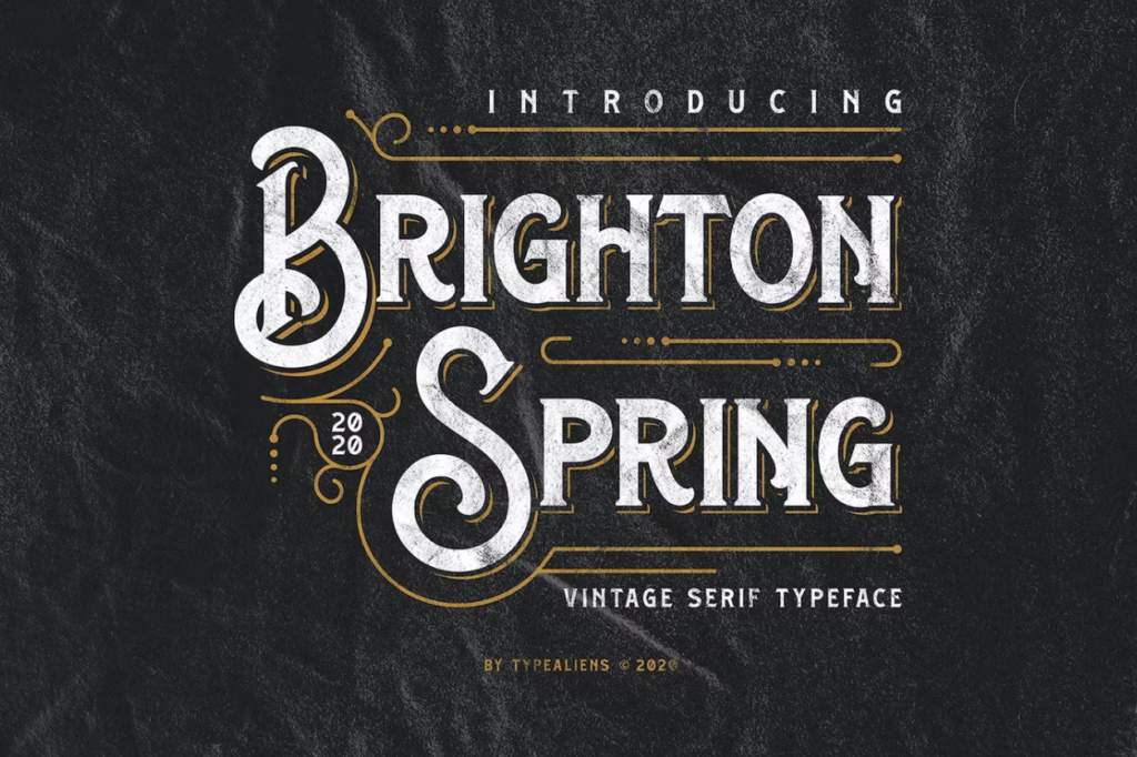 Шрифт Brighton Spring