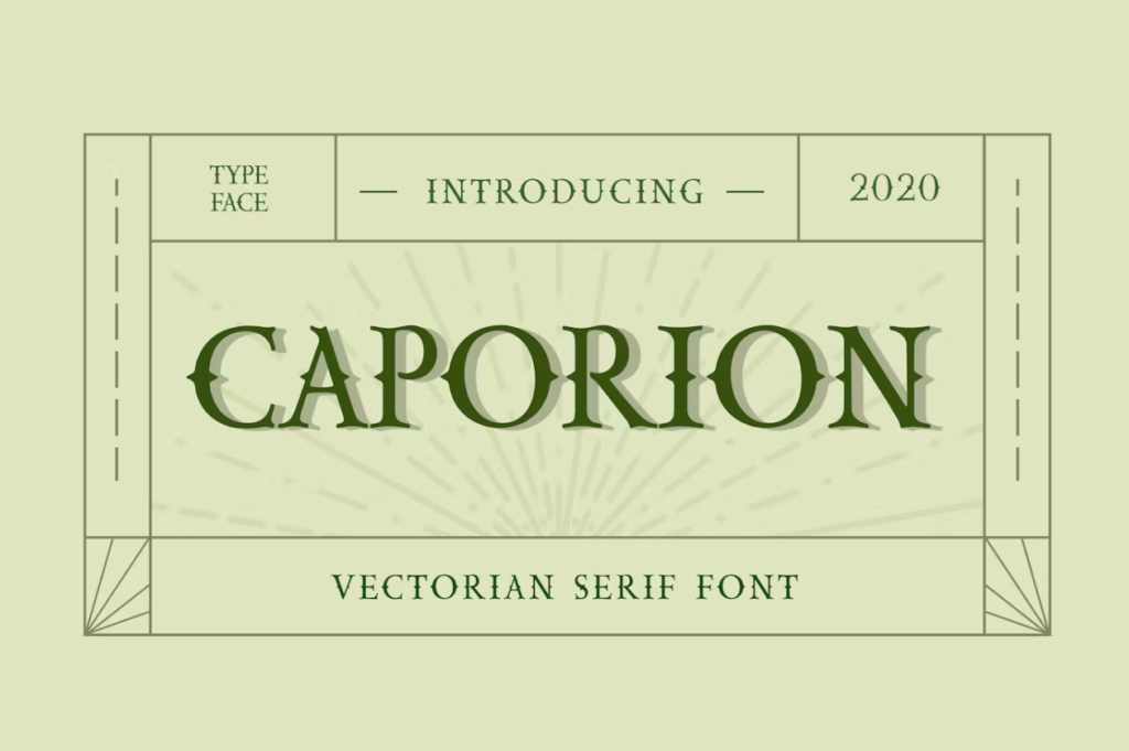 Шрифт CAPORION Vectorian Serif Font