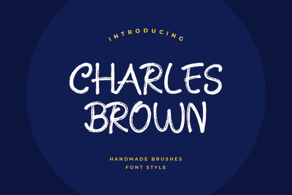 Шрифт Charles Brown Handmade Brush Font