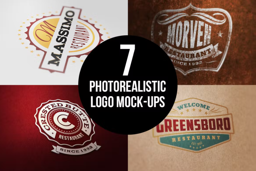 7 Photorealistic Logo Mock-Ups [vip]