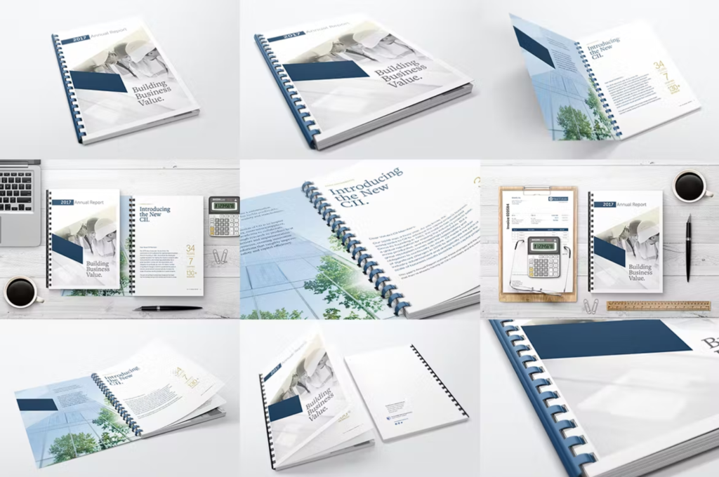 Comb Bound Book / Catalogue Bundle Mockups [vip]