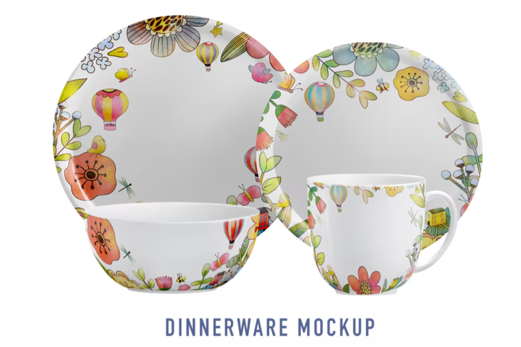 Dinnerware Collection Mockup