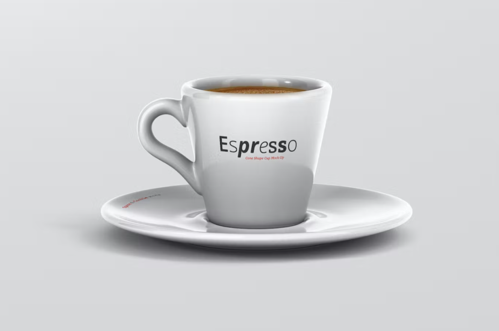 Espresso Cup Mockup - Cone Shape