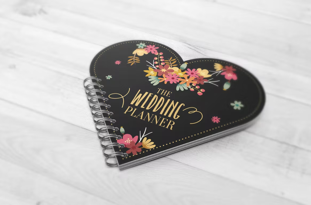 Heart Shape Notebook Mockups