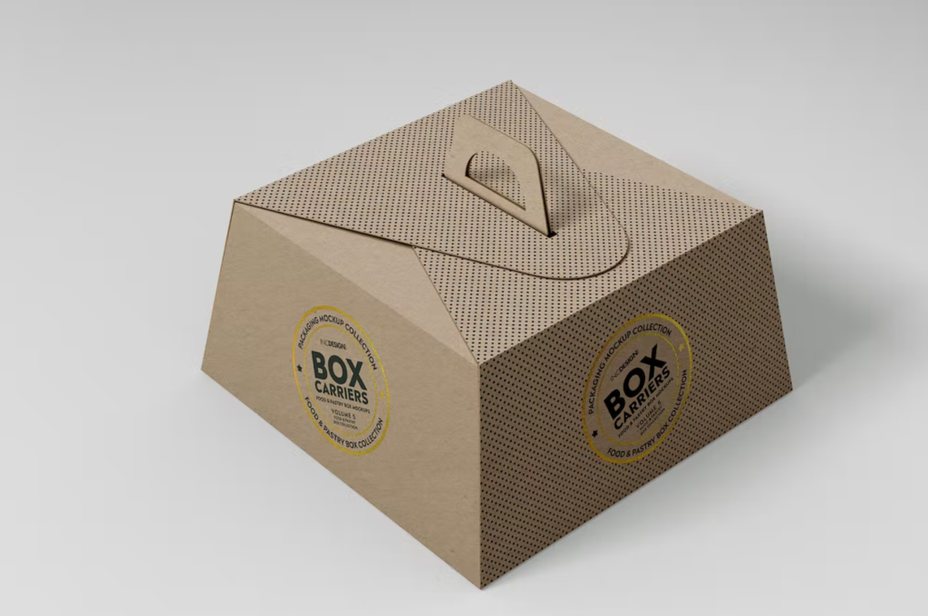 Food Pastry Boxes Vol.5:Carrier Boxes Mockups [vip]