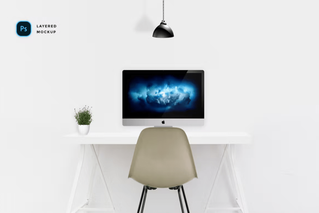 Modern Workspace mockup Kit