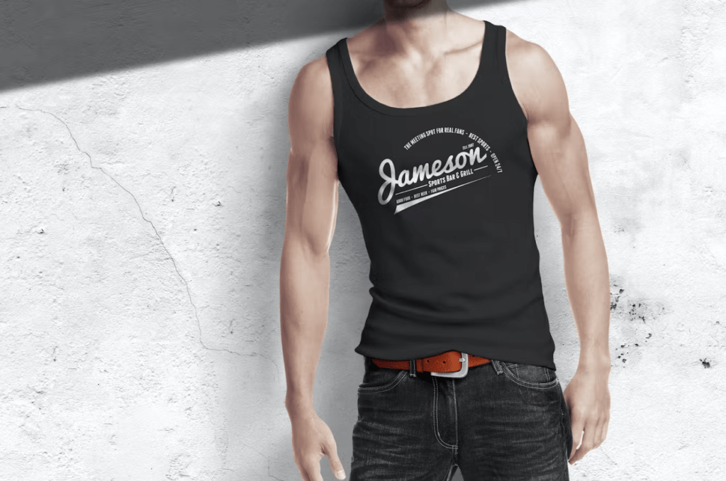 Man Tank Shirt Mock-up