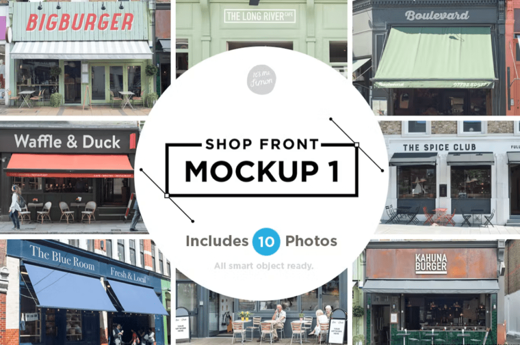 Shop facade mockup 1 [vip]