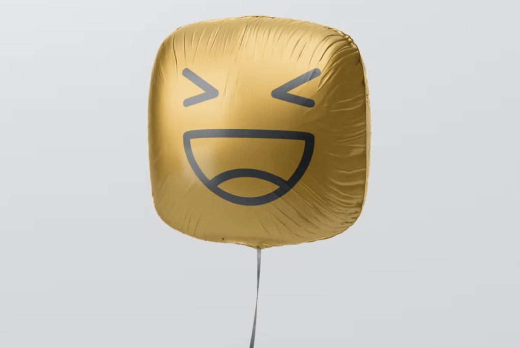 Square Balloon Mockup