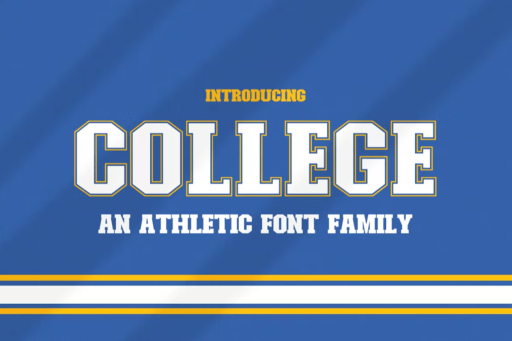 Шрифт College Font Family