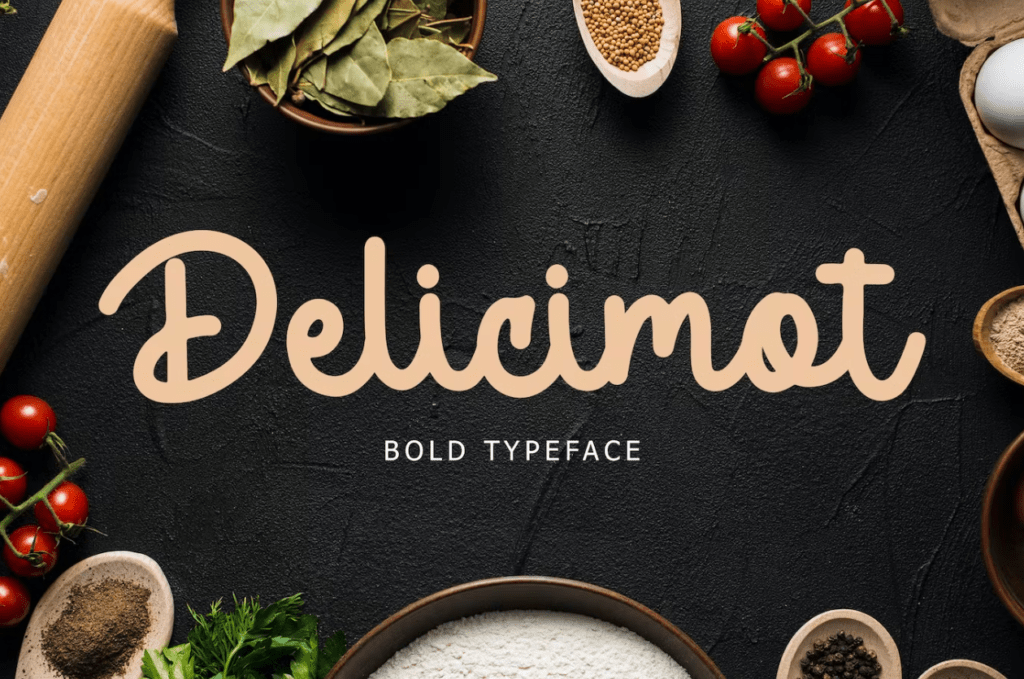 Шрифт Delicimot Delicious Script Font