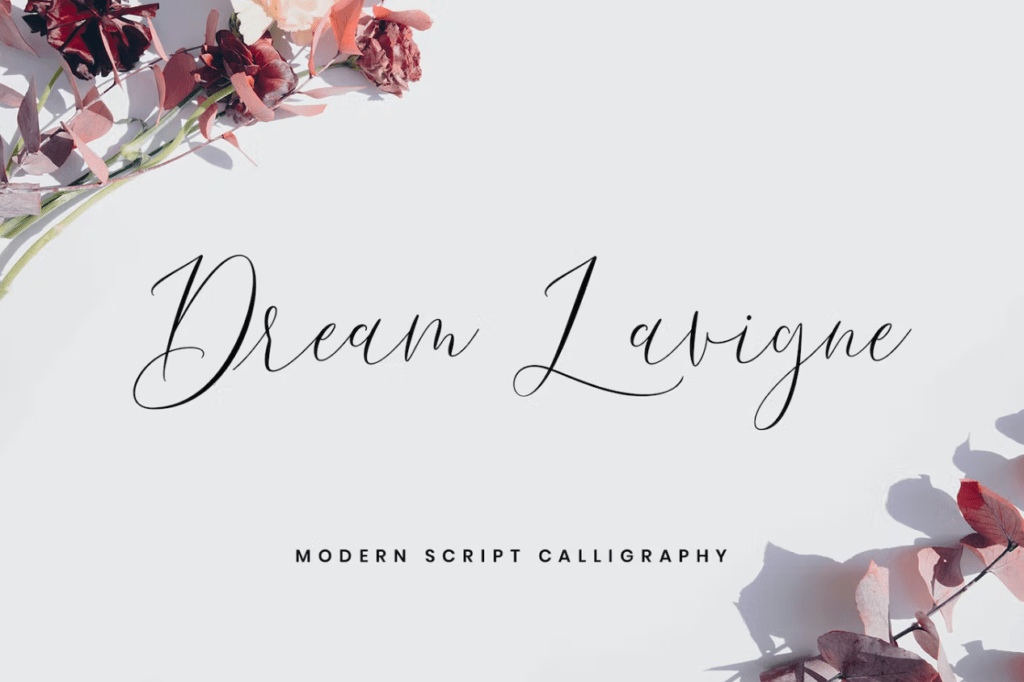 Шрифт Dream Lavigne Modern Calligraphy