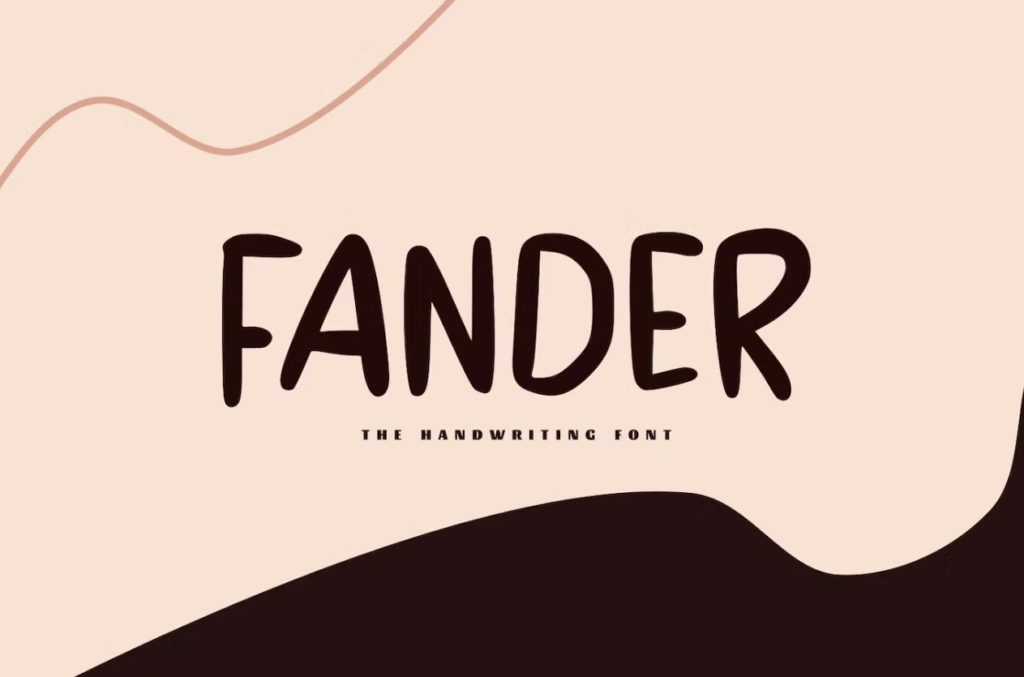 Шрифт Fander - The Handwriting Font