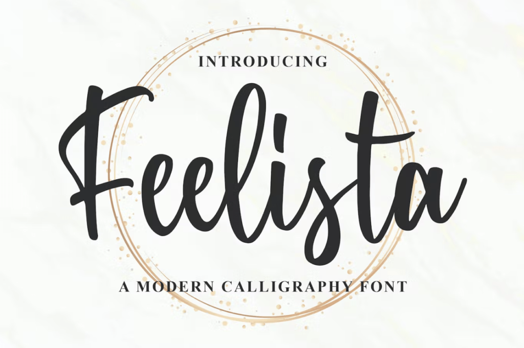 Шрифт Feelista - a Modern Calligraphy Font