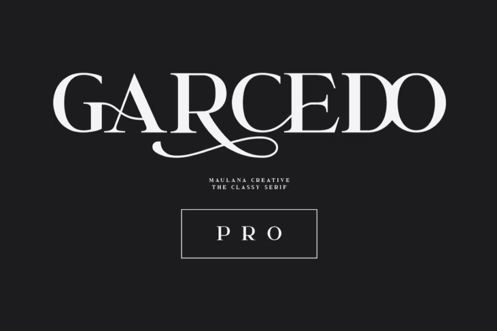 Шрифт Garcedo Display Serif Font