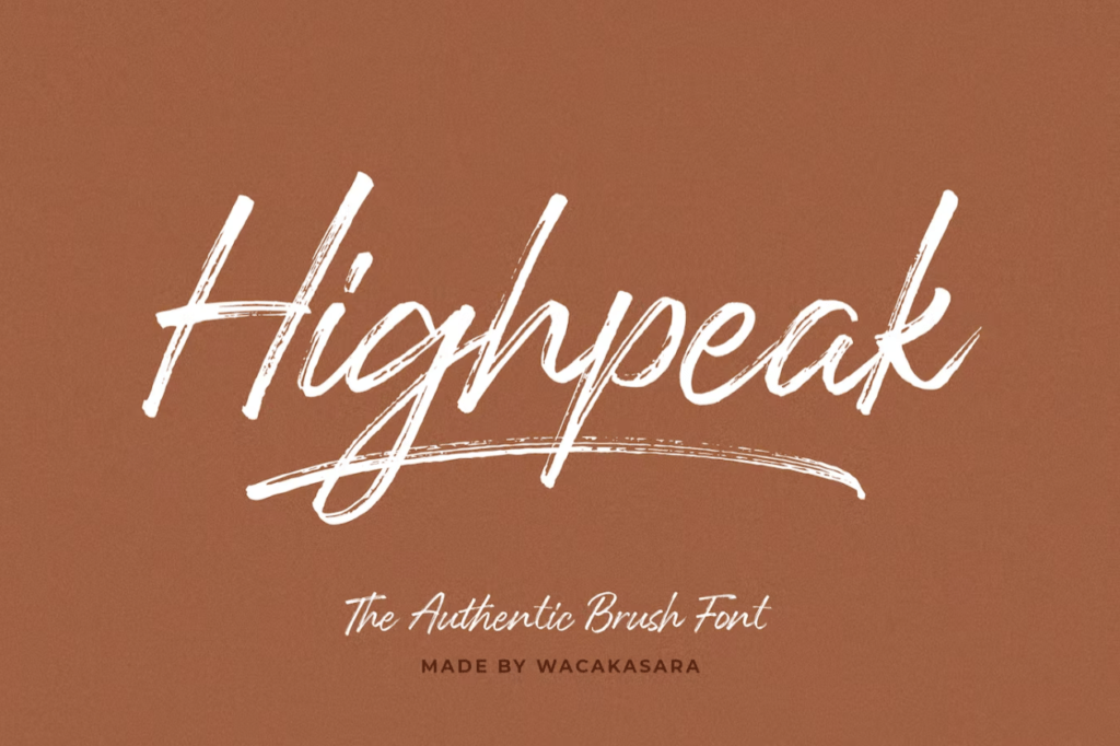 Шрифт Highpeak