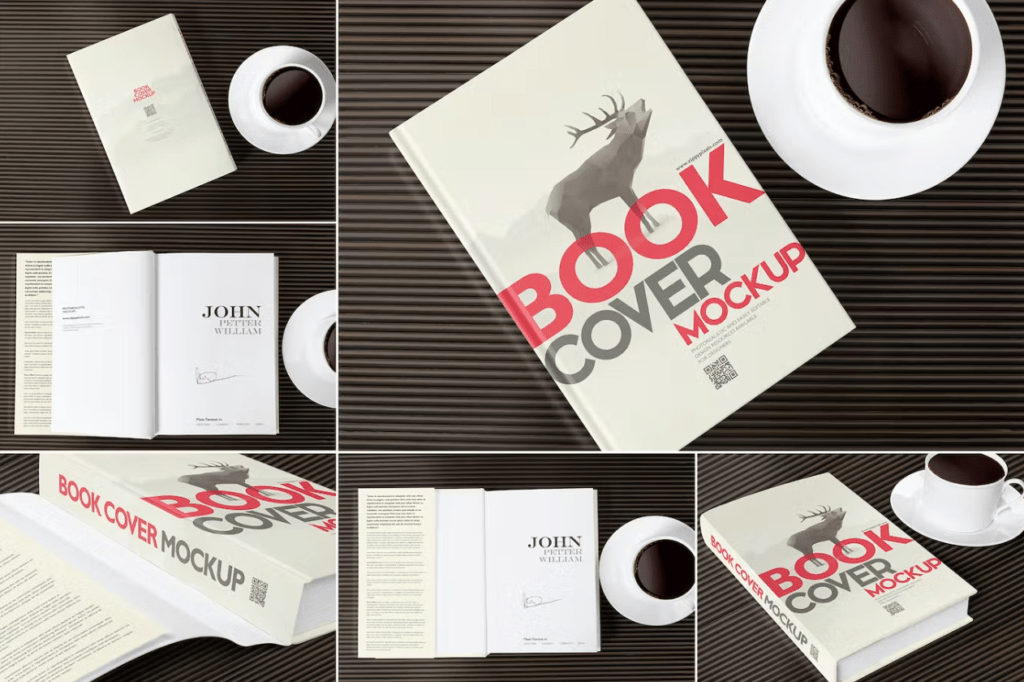 6 Book Mockups