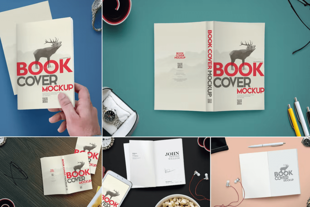 Book Cover Mockups Scene