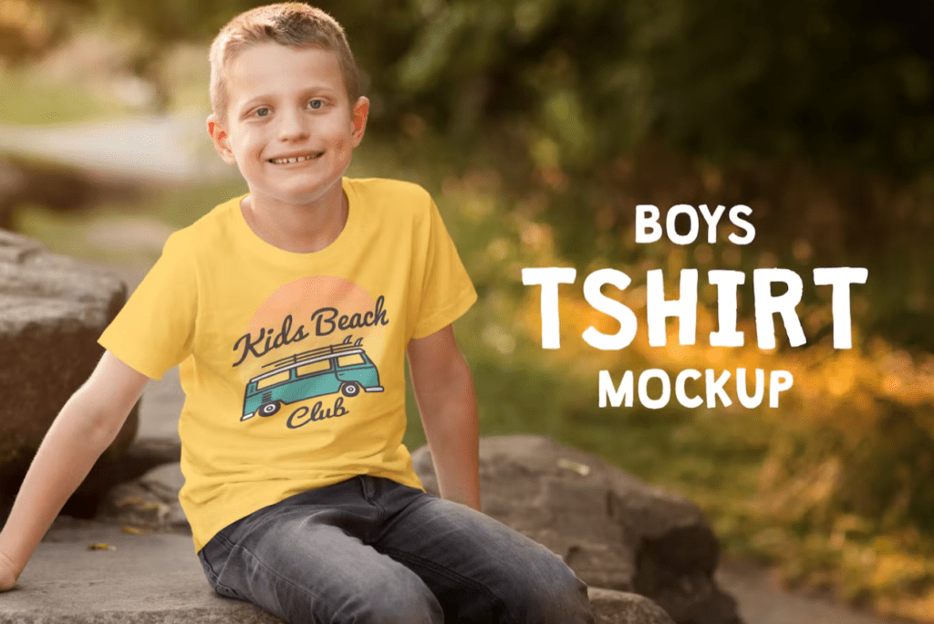 Boys T-shirt Mock-up