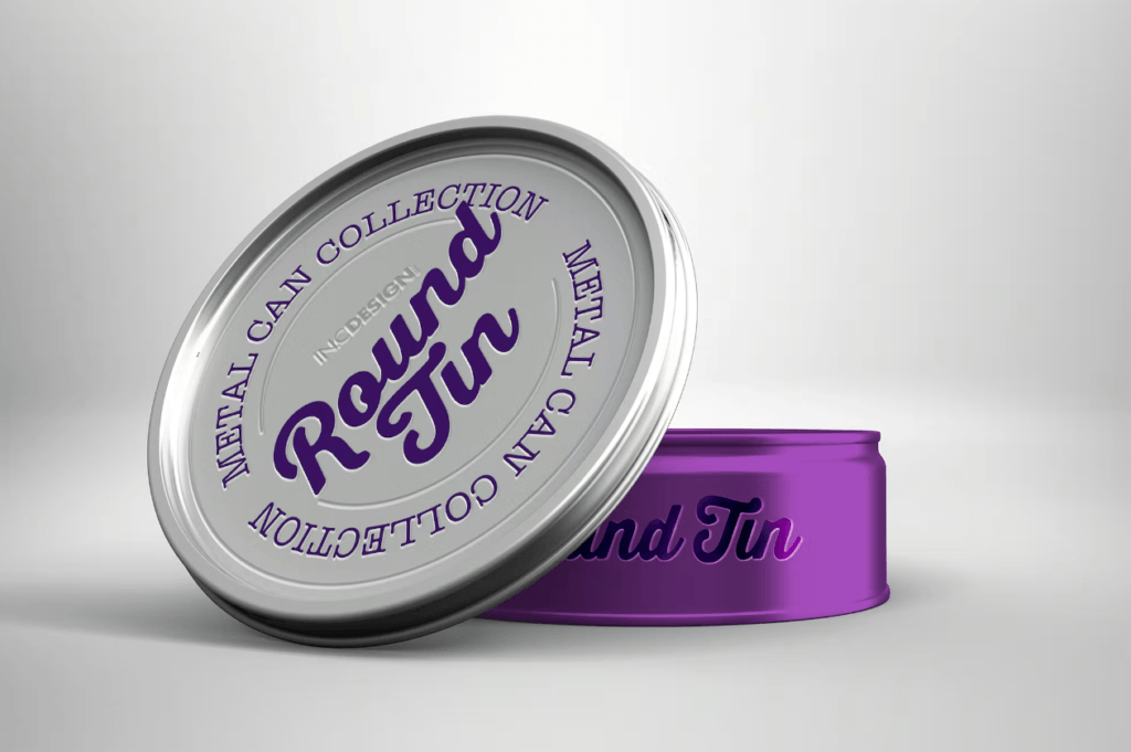 Round Tin Can Packaging Mockups Vol.3