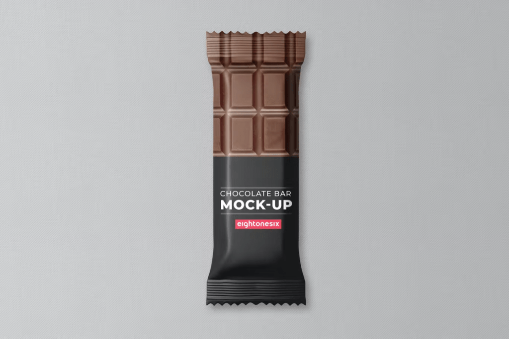 Chocolate Bar Mock-Up Template