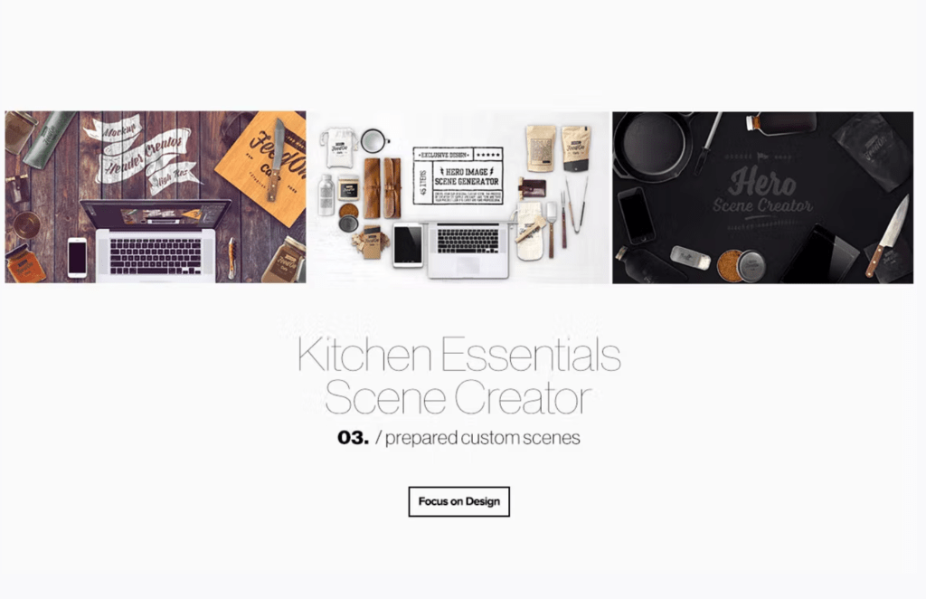 Hero Kitchen Essentials Mockup Creator