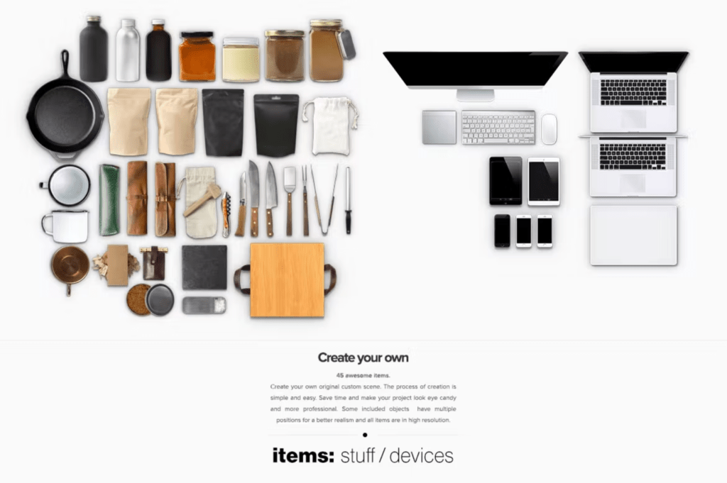 Hero Kitchen Essentials Mockup Creator