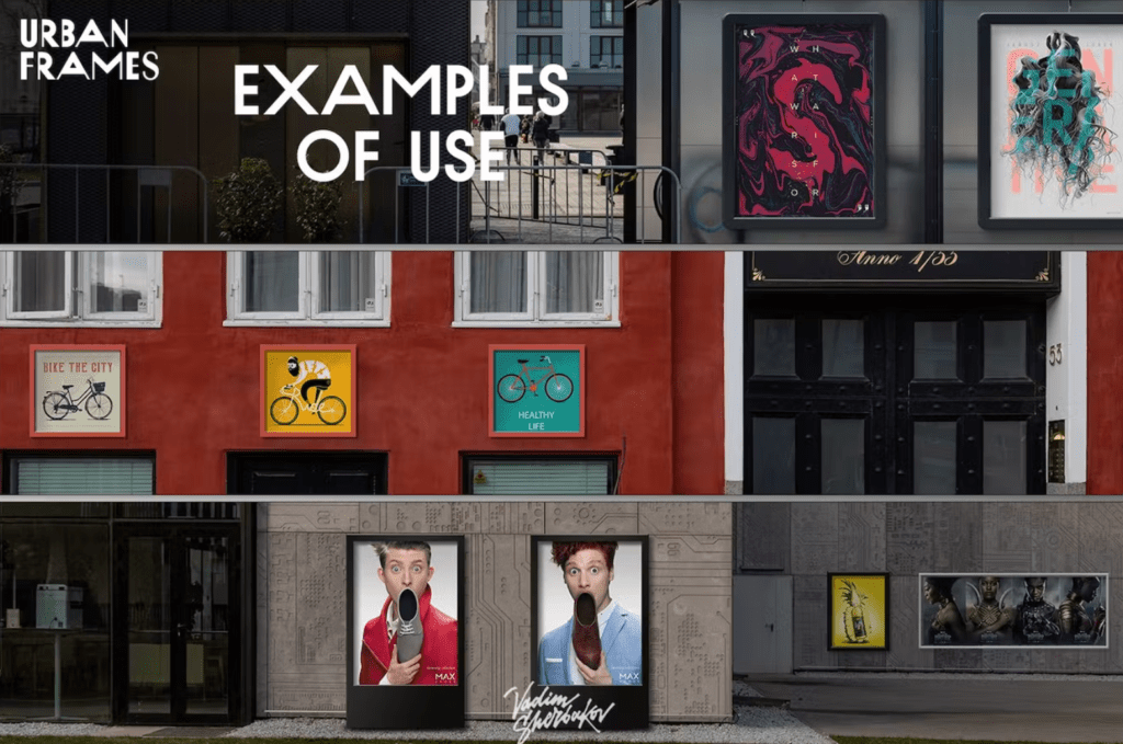 Urban Frames mockups