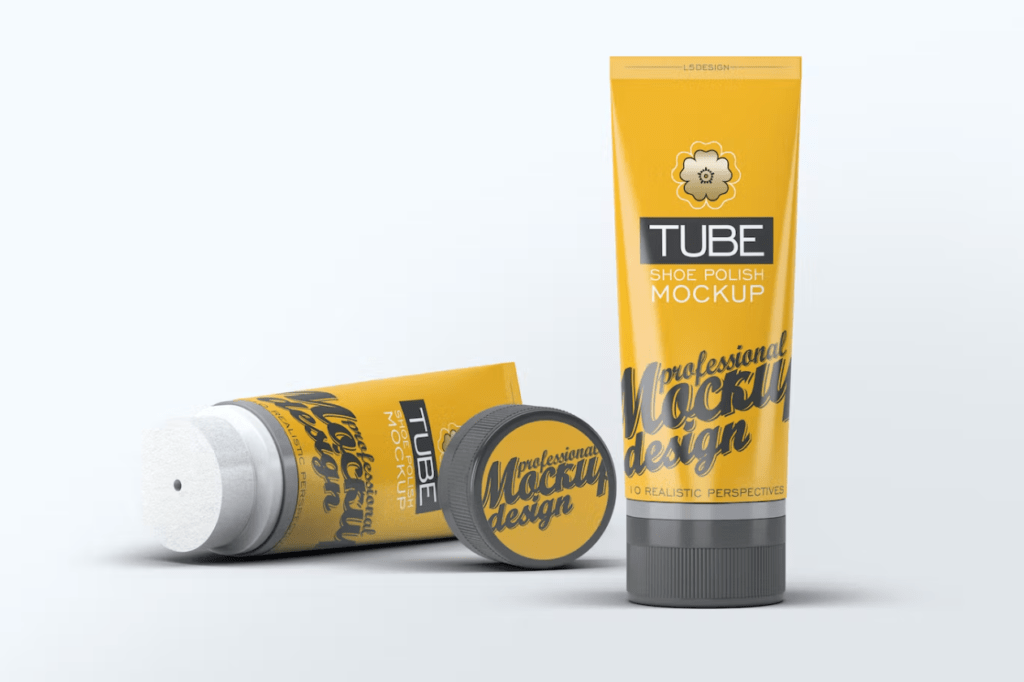 Tube Shoe Polish Mock-Up