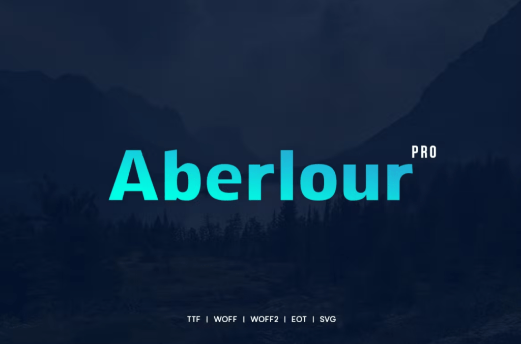 Шрифт Aberlour - Modern Typeface + WebFonts