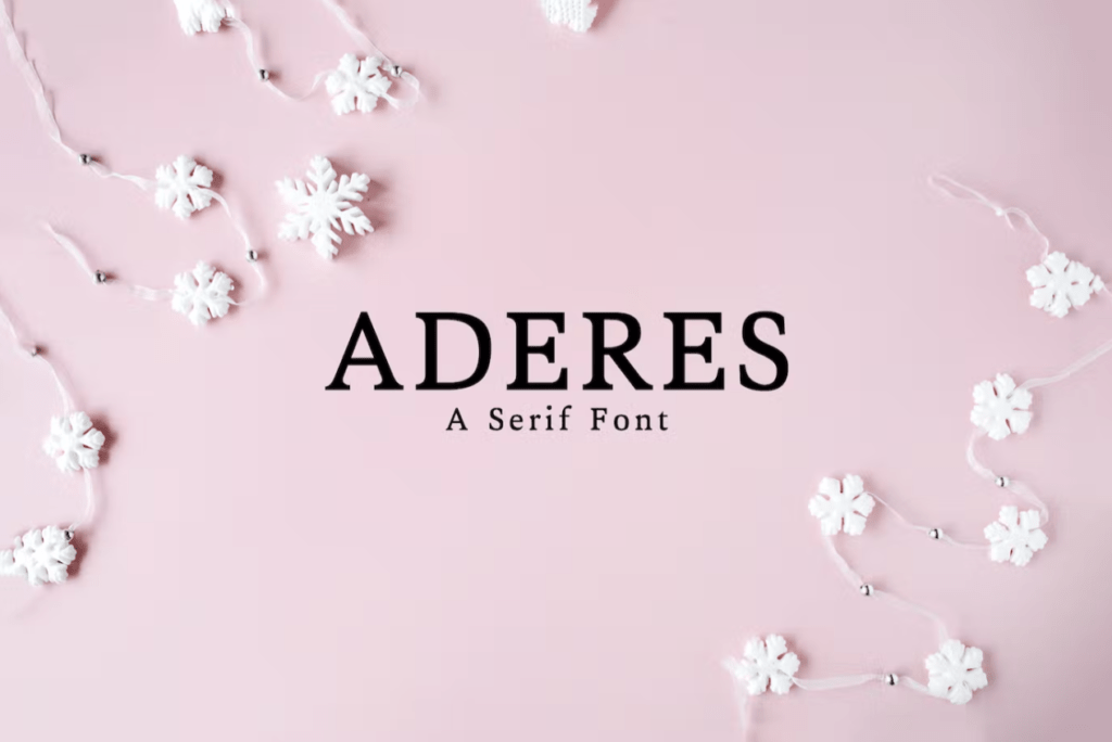 Шрифт Aderes Serif Font Family Pack