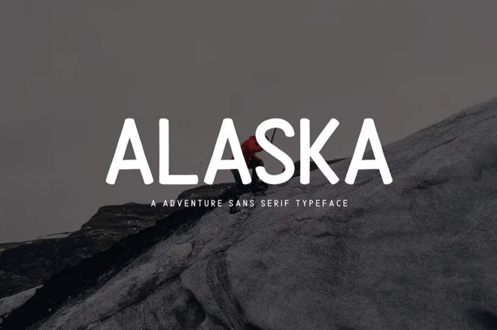 Шрифт Alaska | Adventure Sans Serif Type