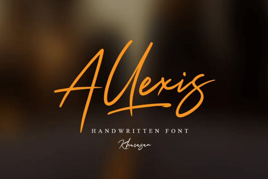 Шрифт Allexis Signature